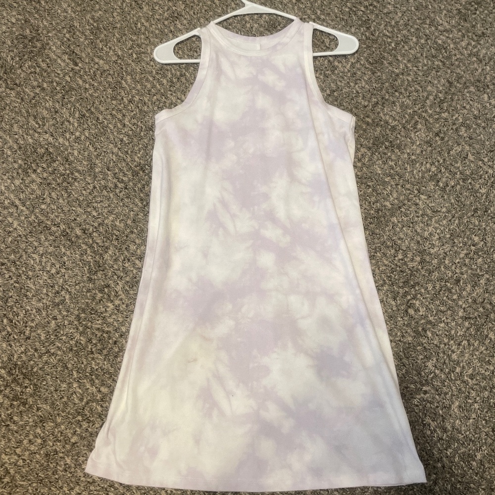 Cute lavender tie dye dress